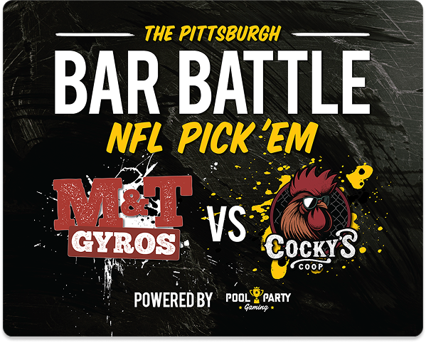 The Pittsburgh Bar Battle — Mike & Tony's Gyros vs Cocky's Coop, NFL Pick'Em